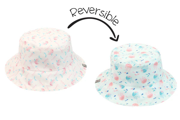Baby - Flap Jack Kids - Reversible Hat - Dolphin/Jellyfish
