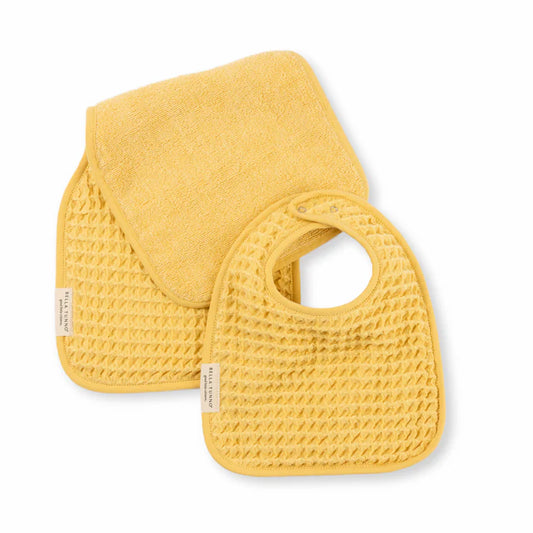 Bella Tunno - Baby Bib & Burp Cloth Set - Sunshine