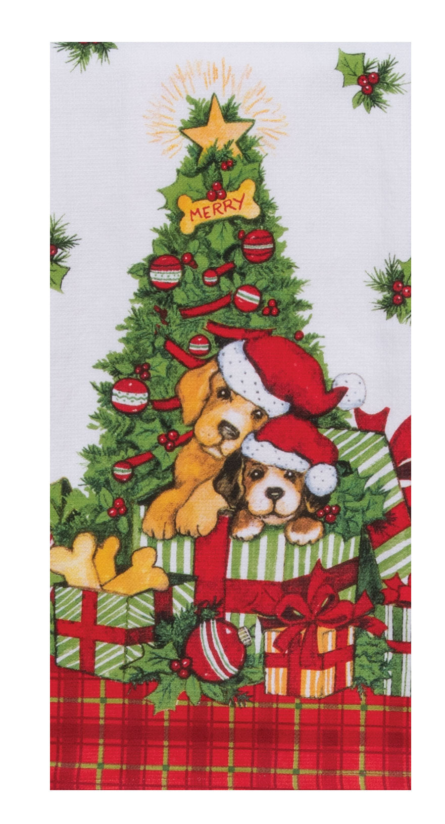 Christmas - Bowie Wowie Christmas Dual Purpose Terry Towel