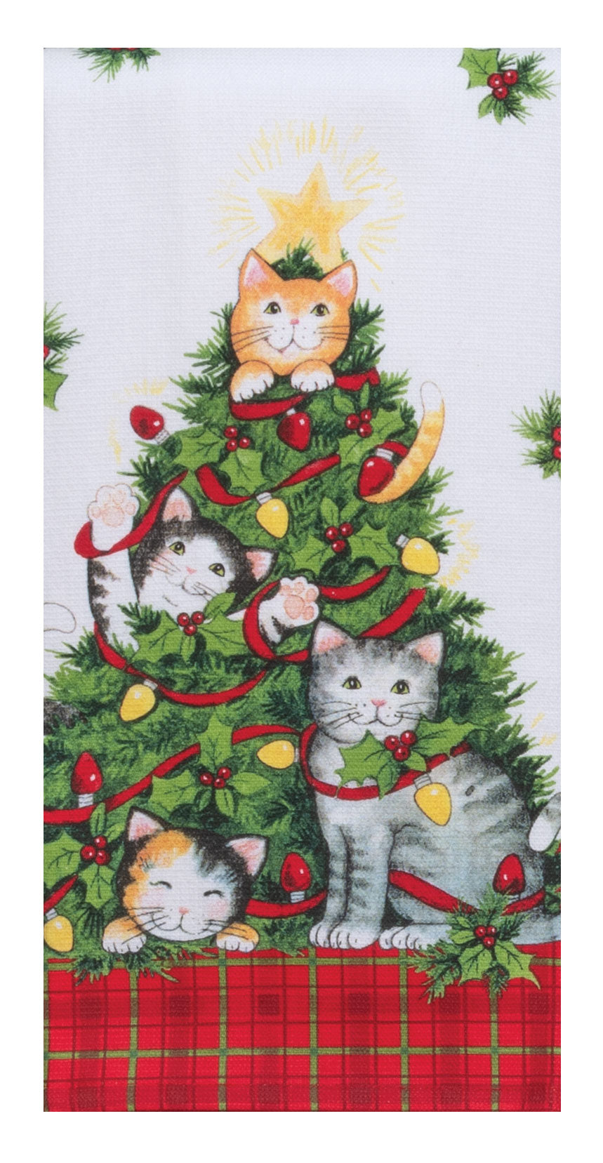 Christmas - Meowy Christmas Dual Purpose Terry Towel