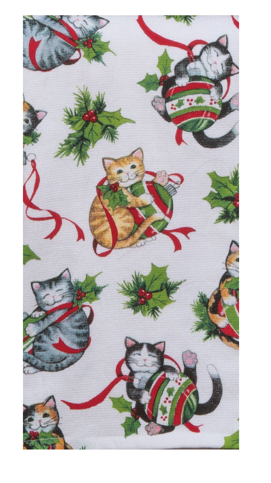 Christmas - Meowy Christmas Toss Dual Purpose Terry Towel