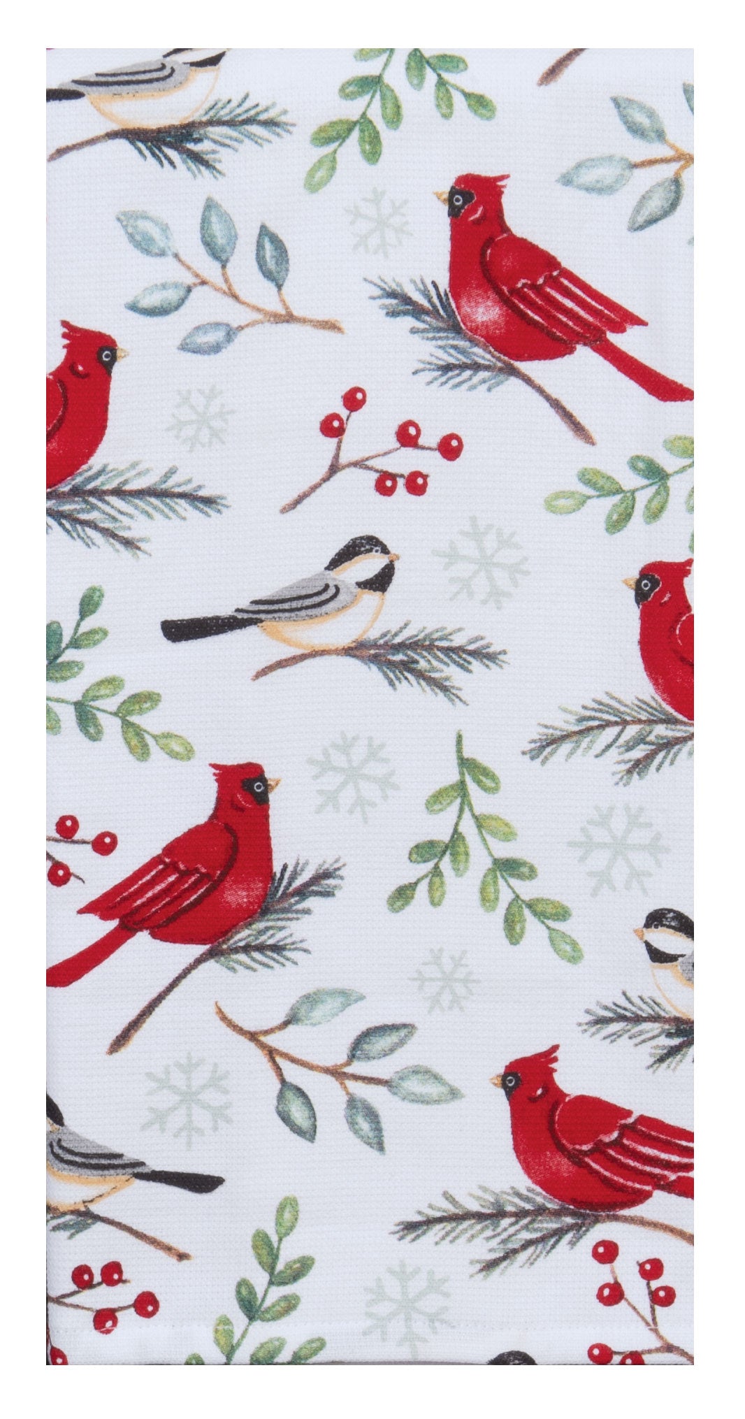 Christmas - Winter Cardinal Toss Dual Purpose Terry Towel