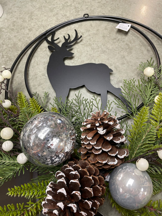 Christmas - Reindeer Metal Wall Art