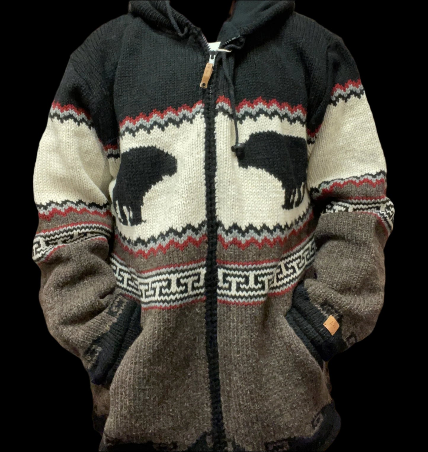 Souvenir Clothing - New Zealand Wool Jacket - Bears