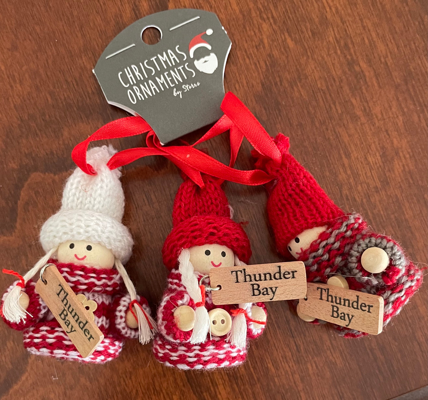 Christmas - Souvenir Ornament - Sweater Trio - Thunder Bay