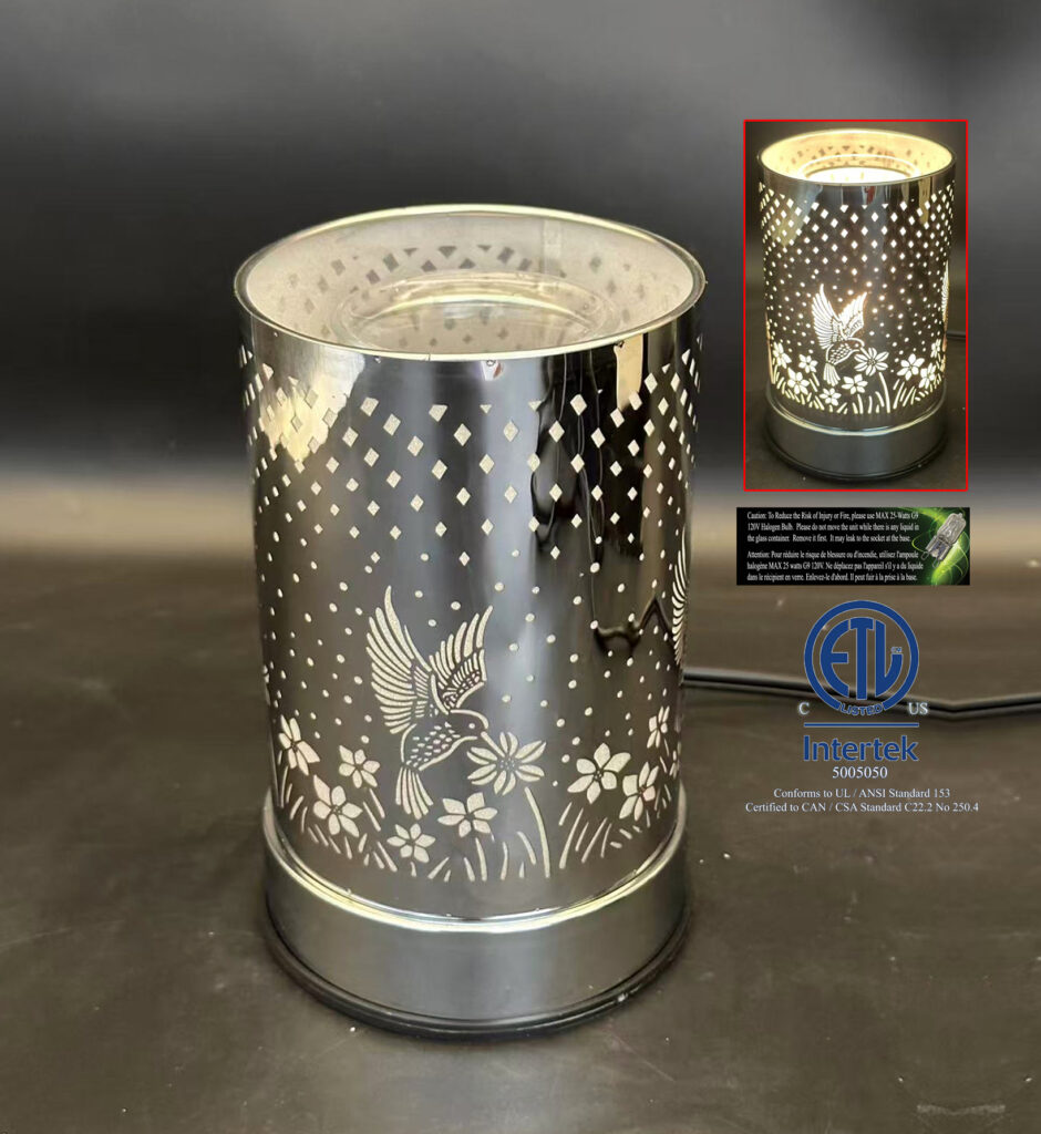 Touch Lamp - Silver Hummingbird
