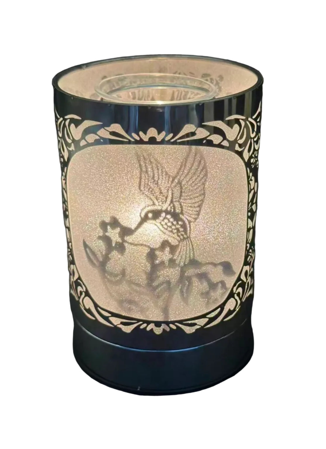 Touch Lamp - Silver Shadow Hummingbird