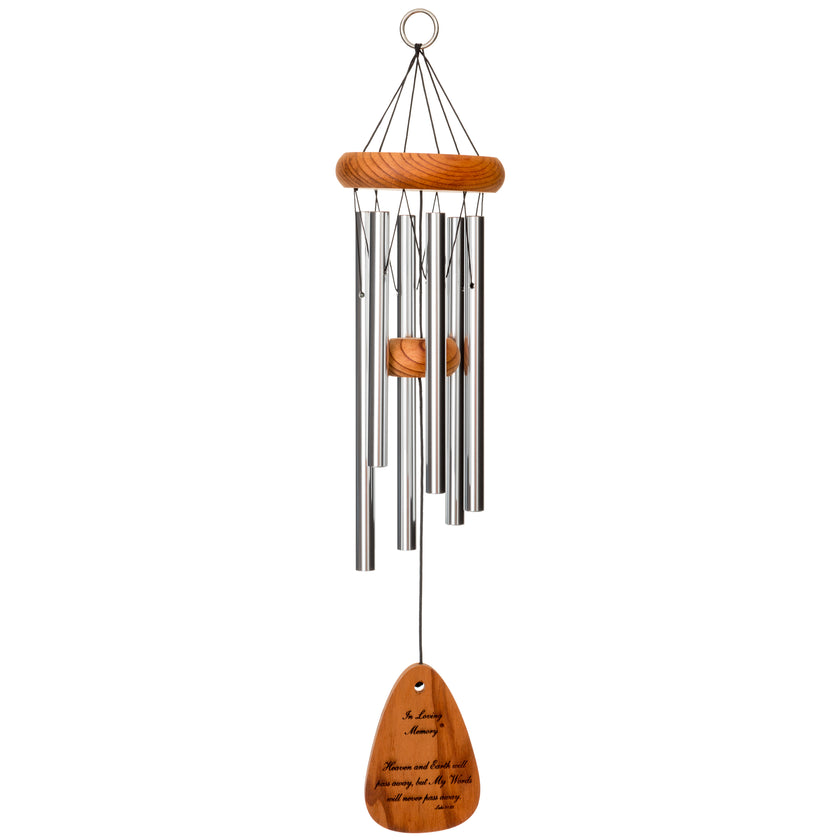 In Loving Memory - Wind Chimes - 18" - Silver