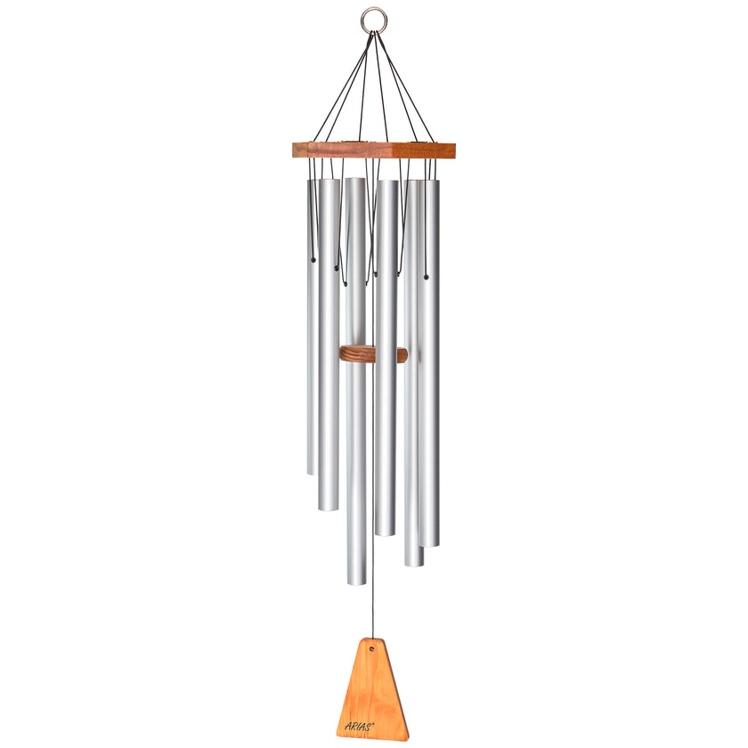 Arias - Wind Chimes - 34" - Silver