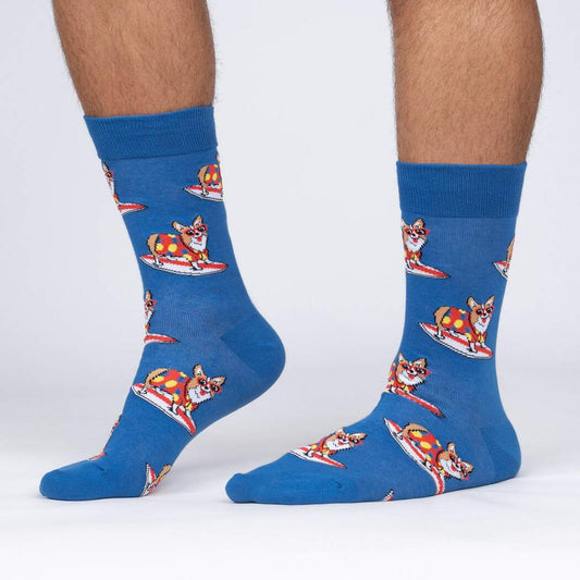 Sock It To Me - Crew Socks - Corgi-Bunga! - Men's