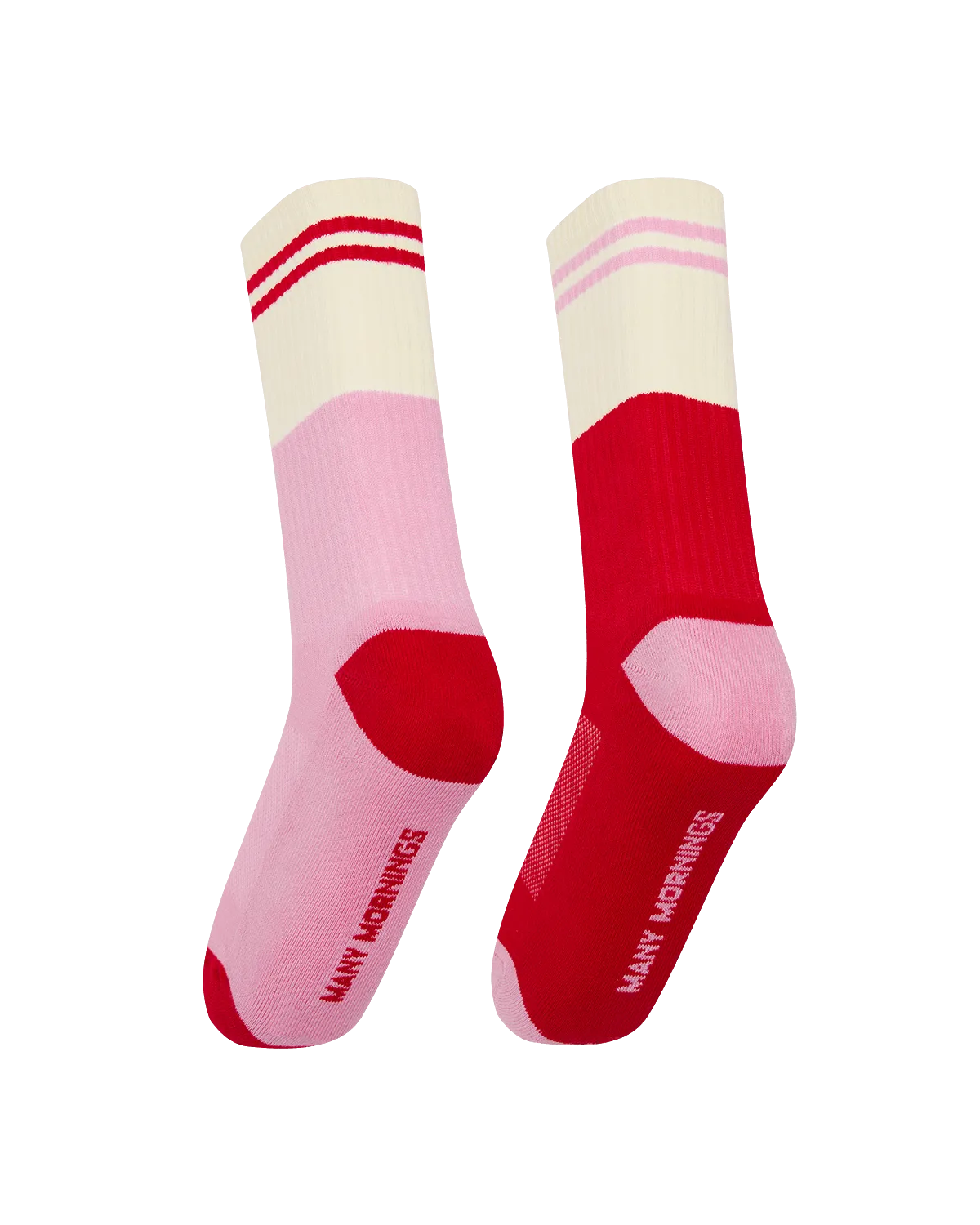 Many Mornings Socks - Red Romance