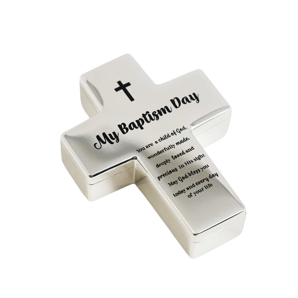 Baptism Cross - Trinket Box