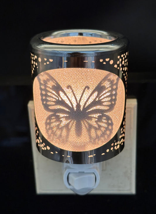 Night Light - Silver Shadow Butterfly