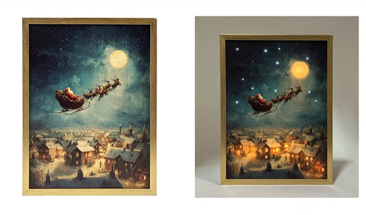 Christmas - LED Framed Santa Picture