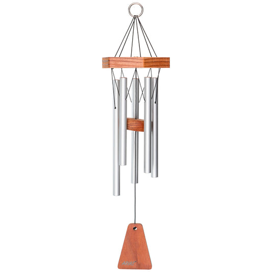 Arias - Wind Chimes - 17" - Satin Silver