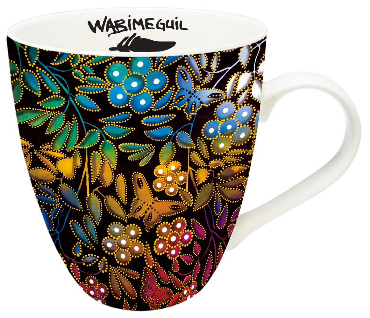 Drinkware - Wabimeguil Signature Mug - Betty Albert - Flowers and Butterflies