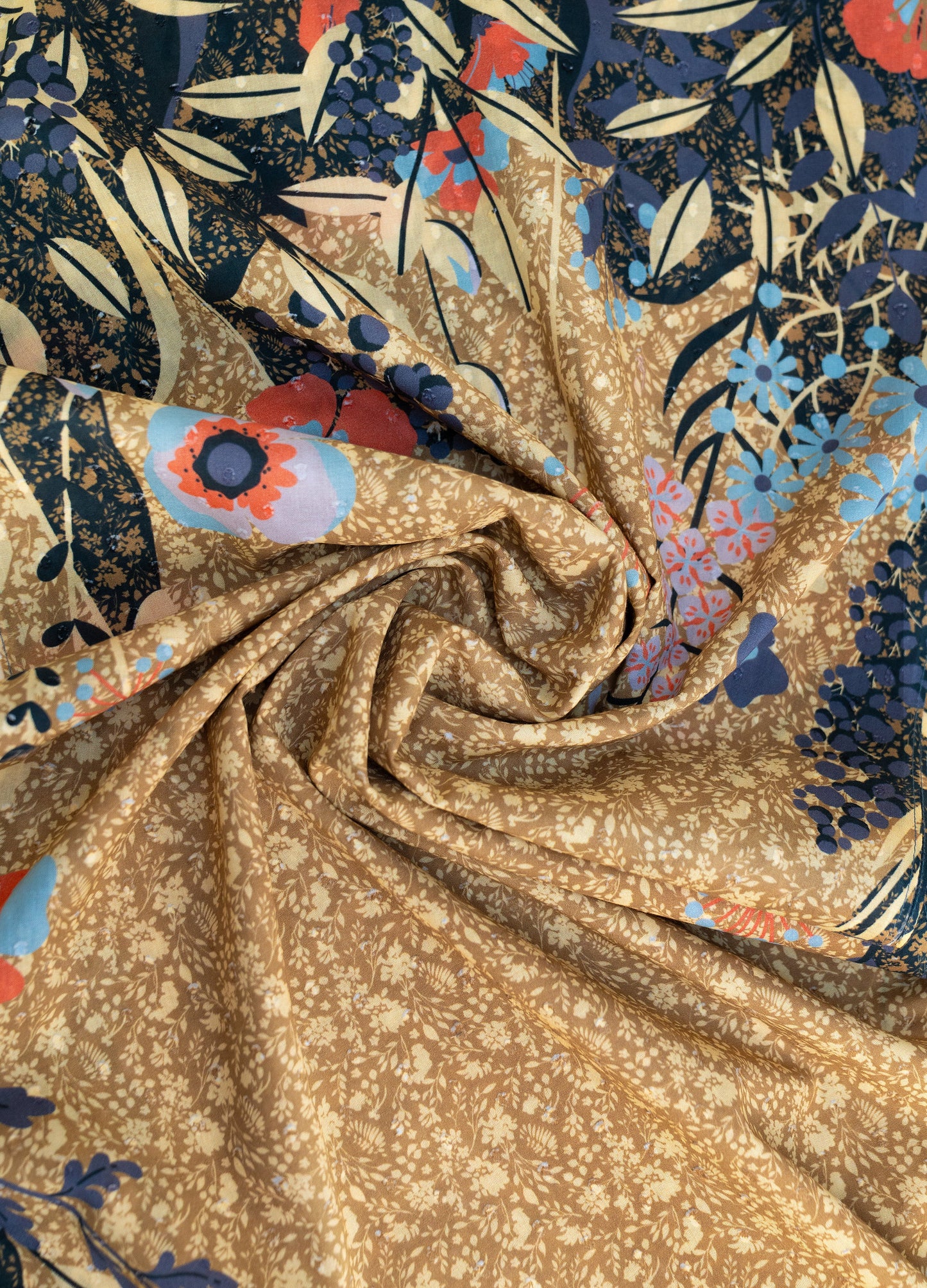 Powder Collection - Scarf - Floral Hedgerow - Moss