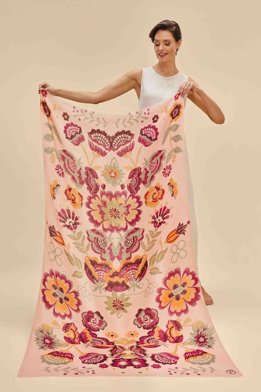 Powder Collection - Print Scarf - Floral Symmetry