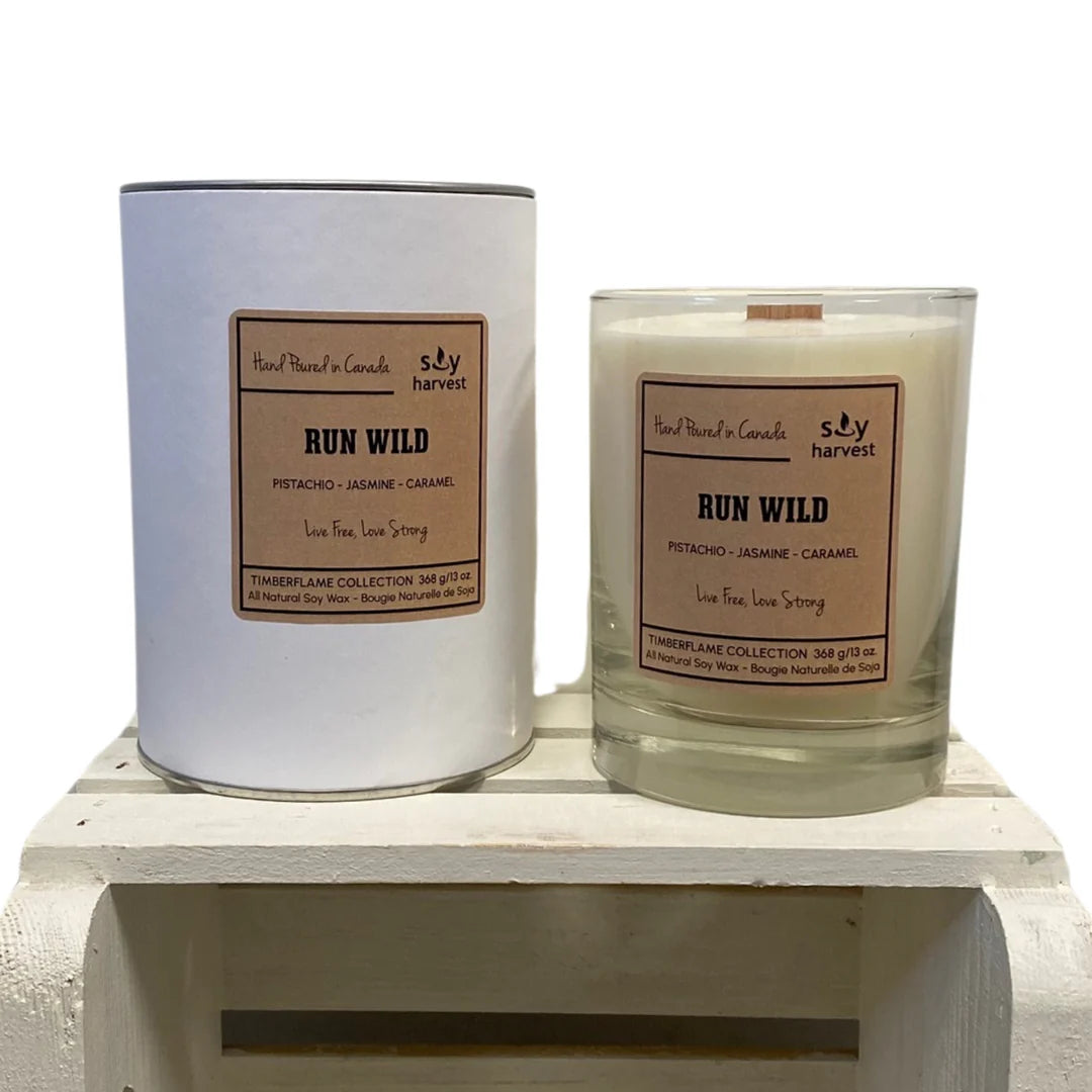 Soy Harvest Candles - Timberflame Soy Wax Candle - Run Wild