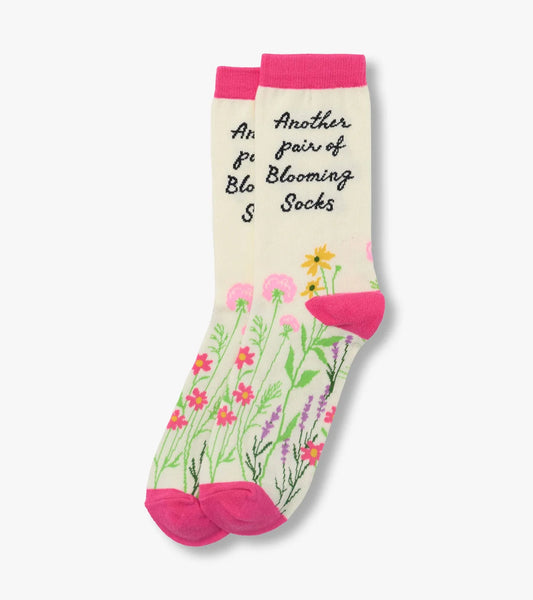 Women's Crew Socks - Another Pair of Blooming Socks