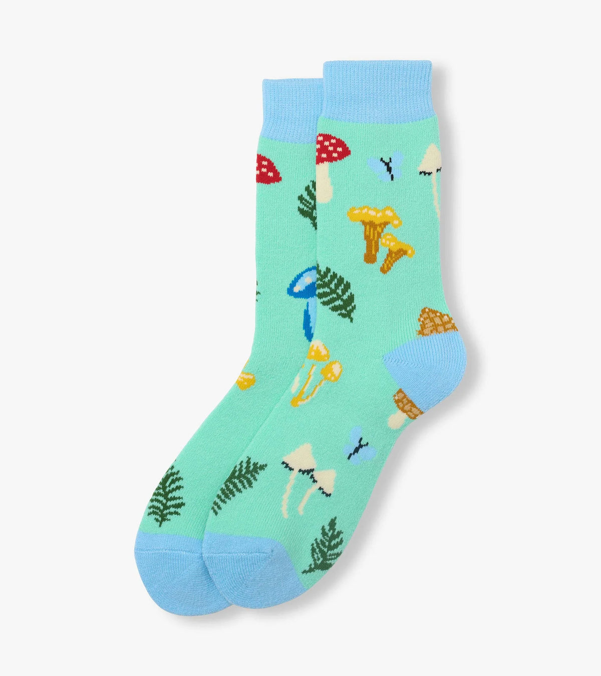 Women's Crew Socks - Mushrooms