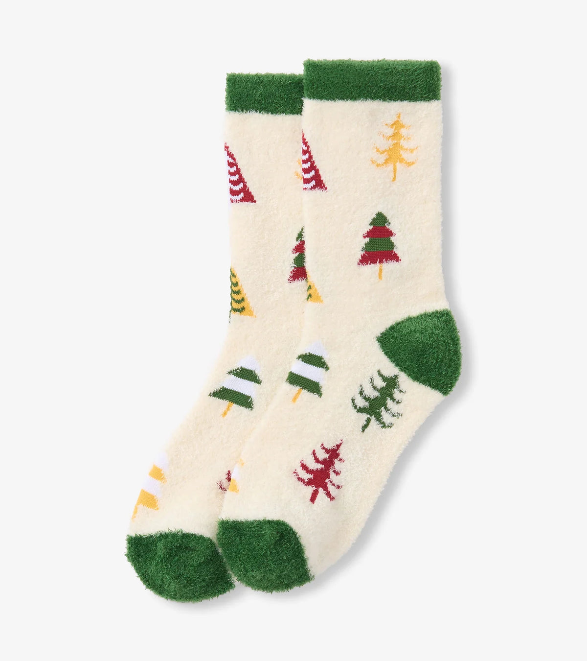 Fuzzy Socks - Colourful Trees