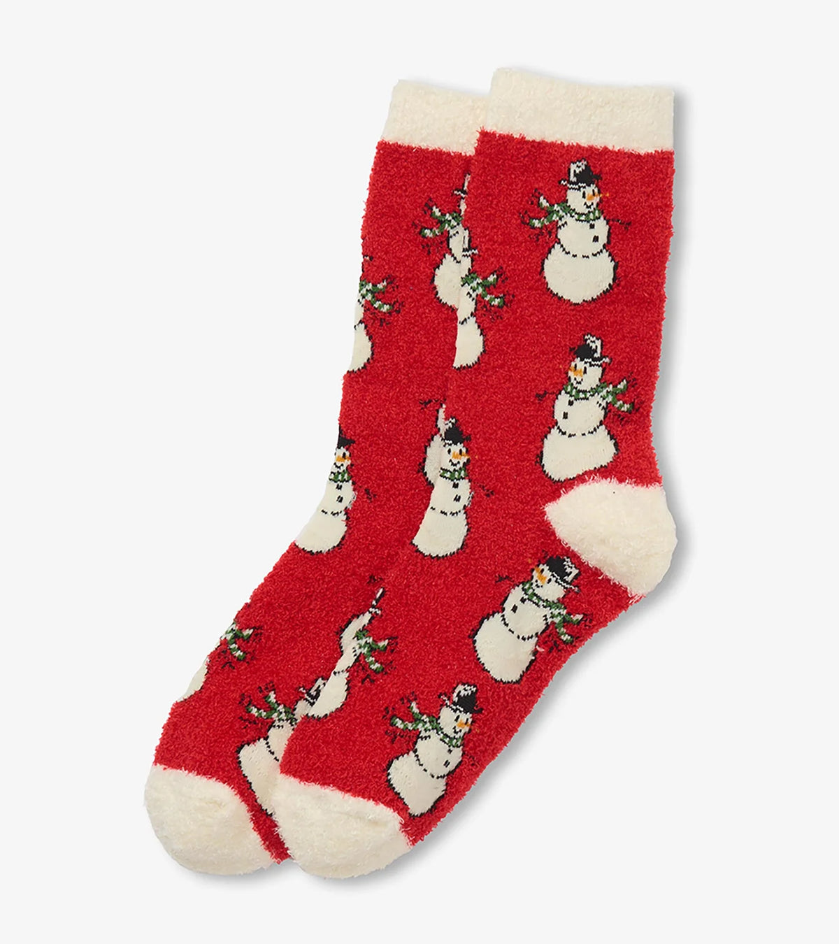 Christmas -  Vintage Snowman Fuzzy Socks