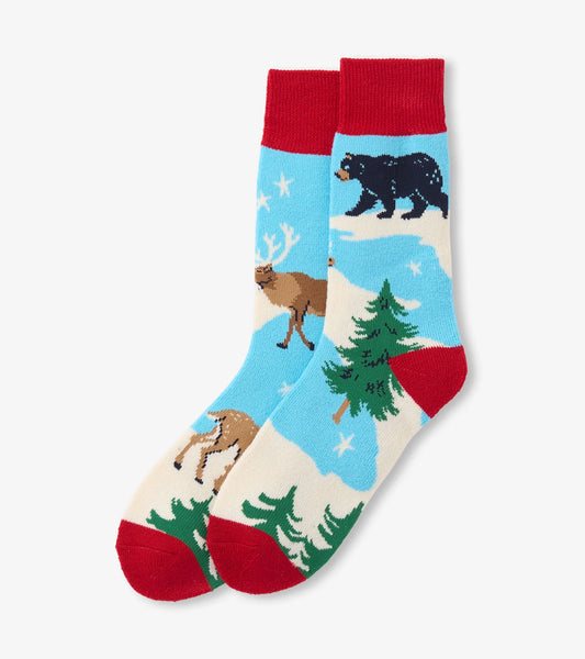 Socks - Little Blue House - His/Hers - Winter Wonderland