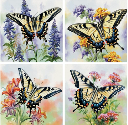 Coasters - Swallowtail Set