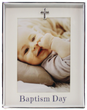 Frame - Baptism Day - With Little Silver Cross