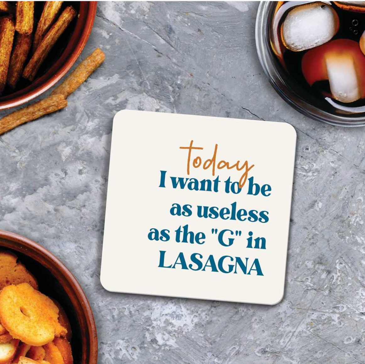 Coaster - PVC Coaster - "G" in Lasagna