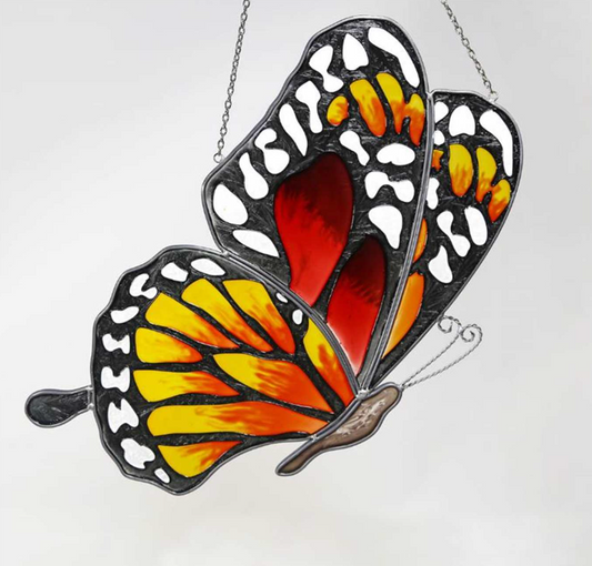 Garden - Butterfly Suncatcher - Stained Glass