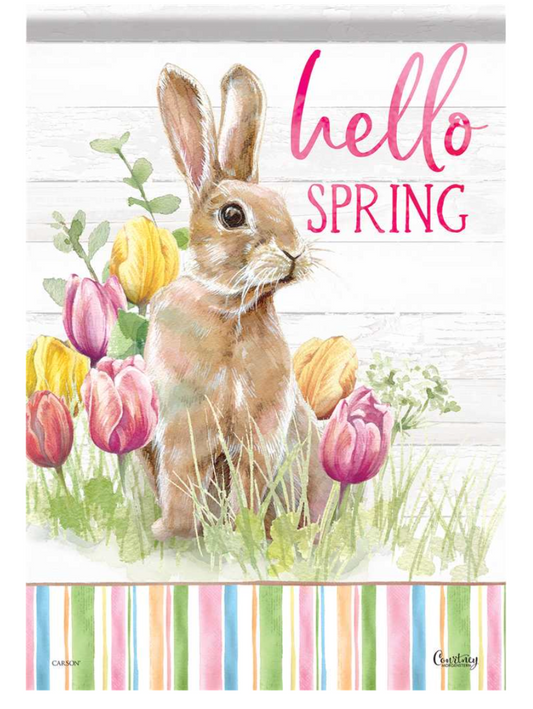 Garden - Garden Flag - Spring Bunny