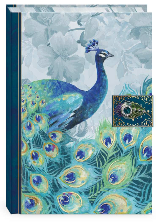 Journal - Brooch Peacock Emerald