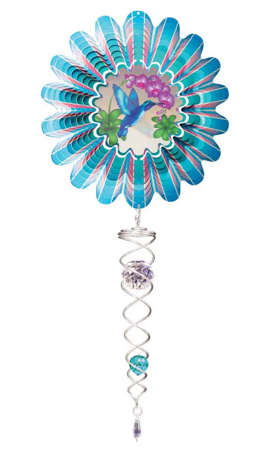 Garden - Wind Spinner - Animated Hummingbird