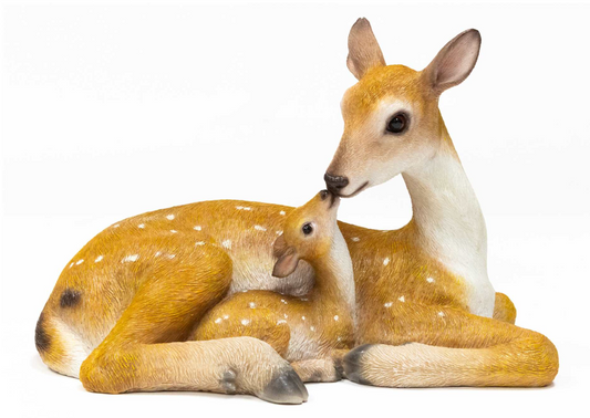 Garden - Mom with Baby Deer