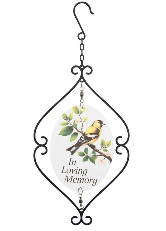 Glass Spinner - In Loving Memory