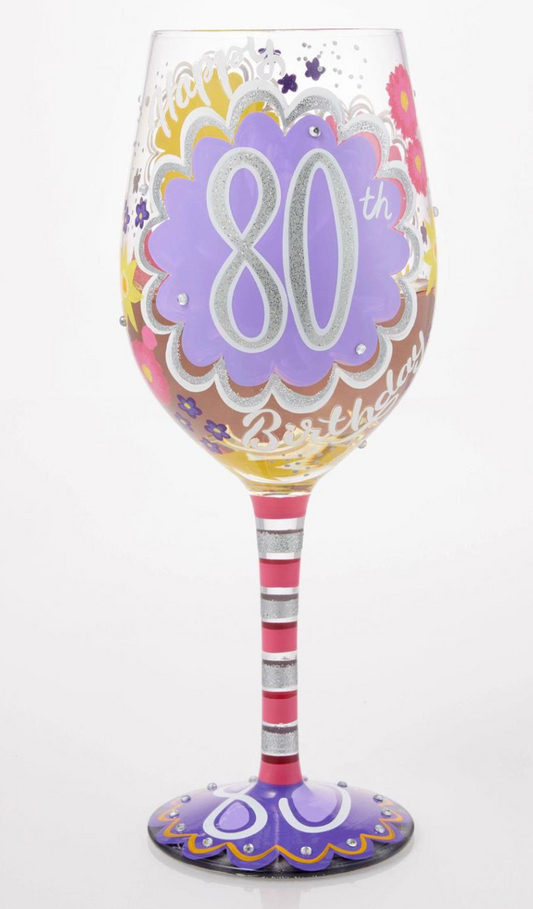 Lolita Wine Glass - Happy 80th