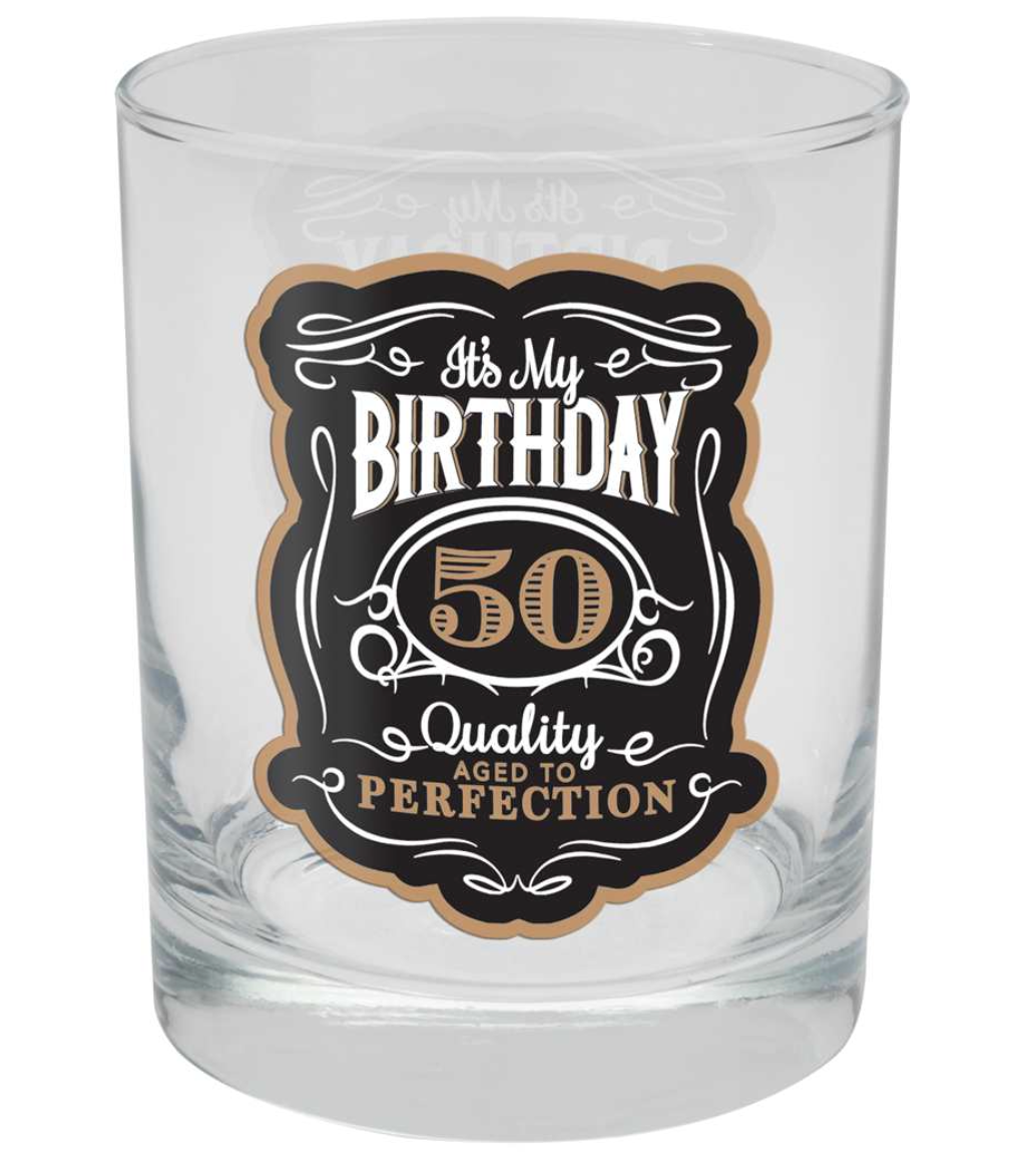 Drinkware - 50th Birthday Rocks Glass