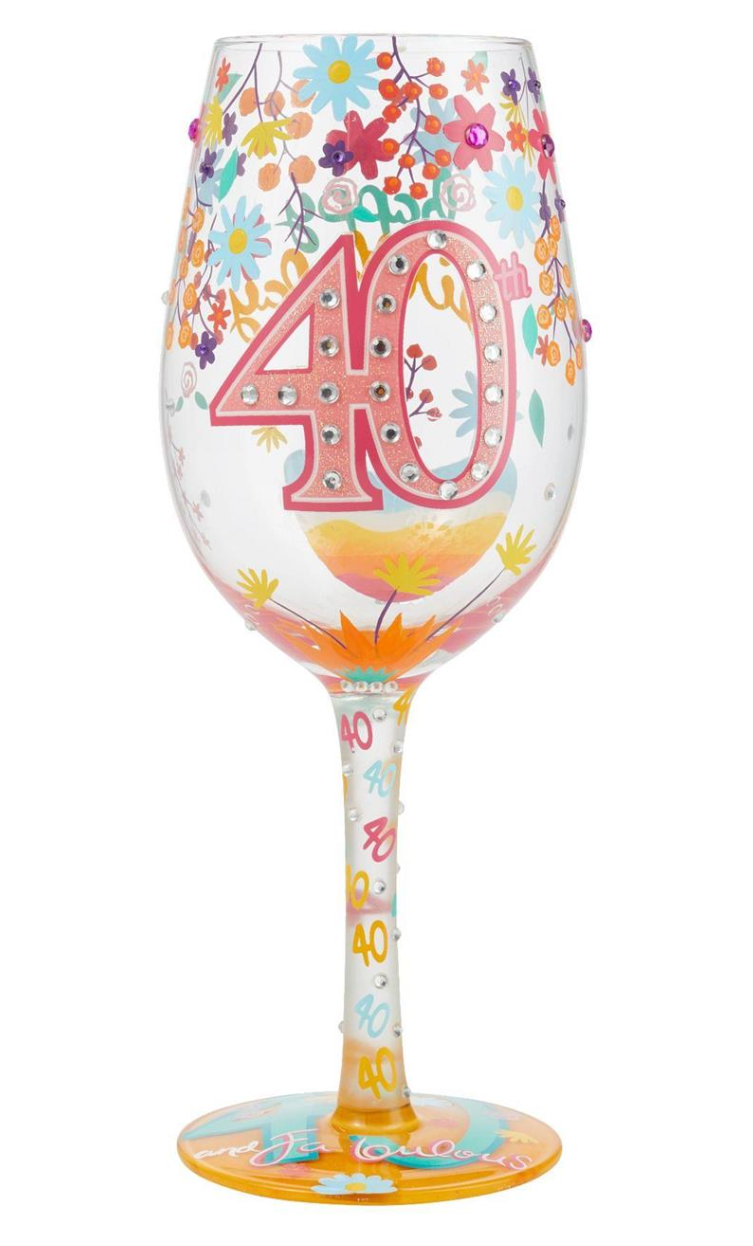 Lolita - Wine Glass - 40th Birthday
