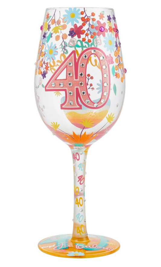 Lolita - Wine Glass - 40th Birthday