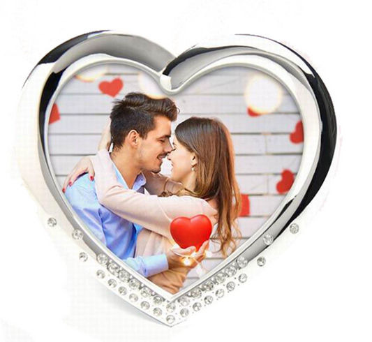 Frame - Heart Shaped with Crystals