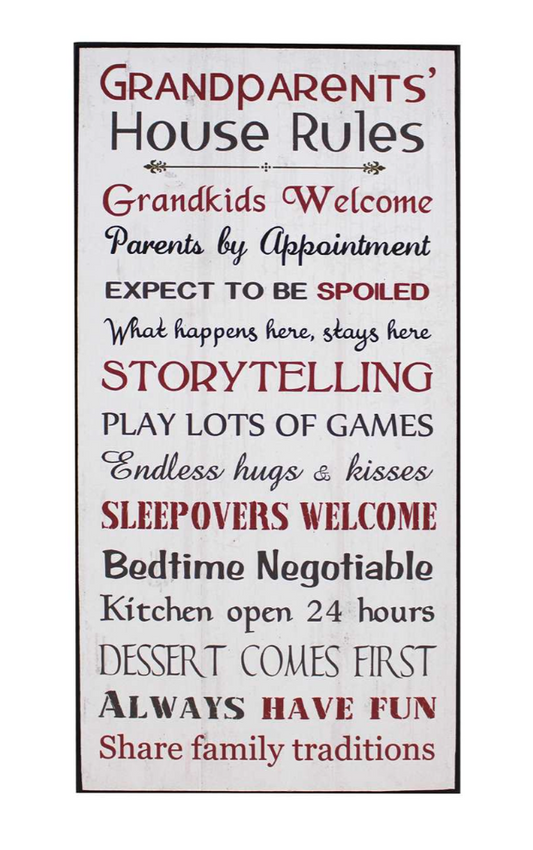 Sign - Grandparents House Rules