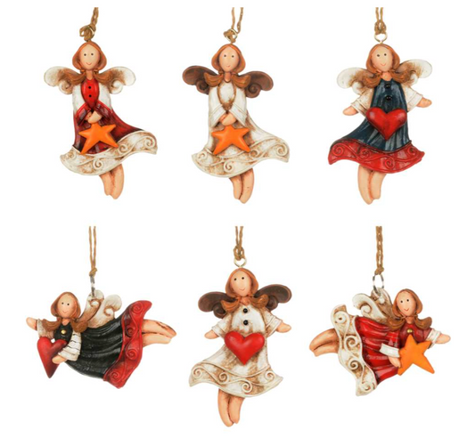 Christmas - Ornament - Angel with Star - Assorted Varieties
