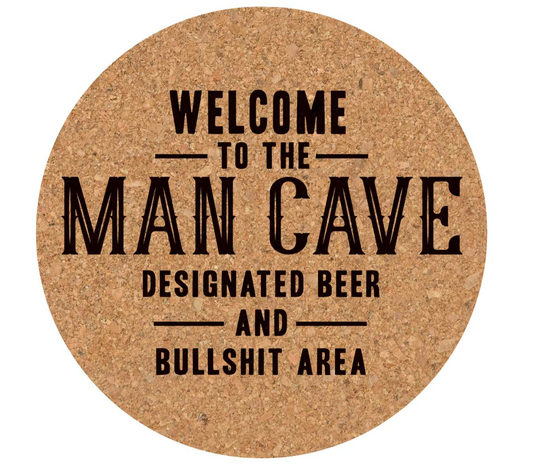 Cork Coaster - Welcome to the Man Cave