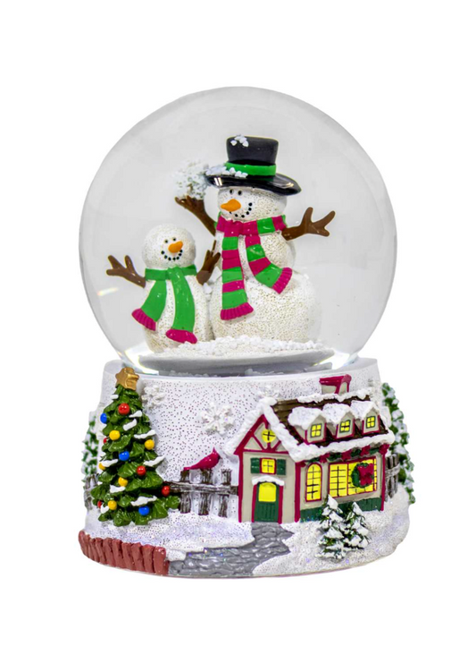 Christmas - Snowman Musical Snow Globe -
