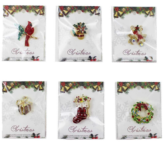 Christmas - Brooch - Assorted Varieties