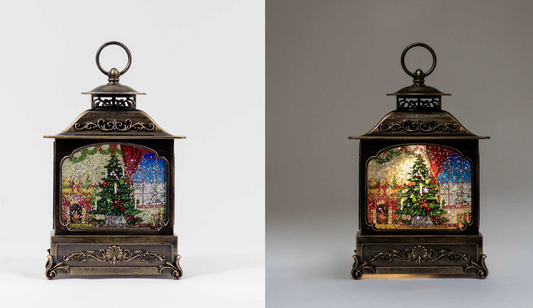 Christmas - Light Up Christmas Scene Lantern