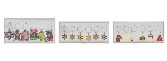 Christmas - Party Wine Charms