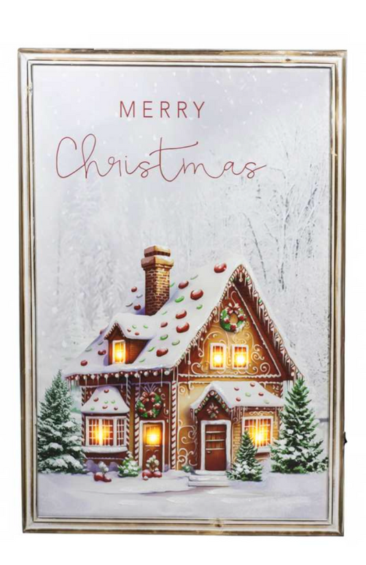 Christmas - Light Up Ginger Bread House Picture